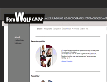 Tablet Screenshot of foto-wolf.ch